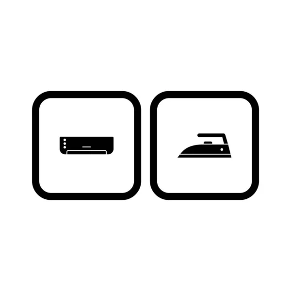 Dispositivi Elettronici Icons Foglio Isolato Sfondo Bianco — Vettoriale Stock