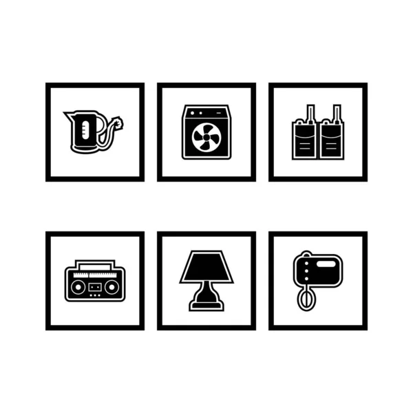 Icon Set Von Elektronischen Geräten Für Den Persönlichen Und Kommerziellen — Stockvektor