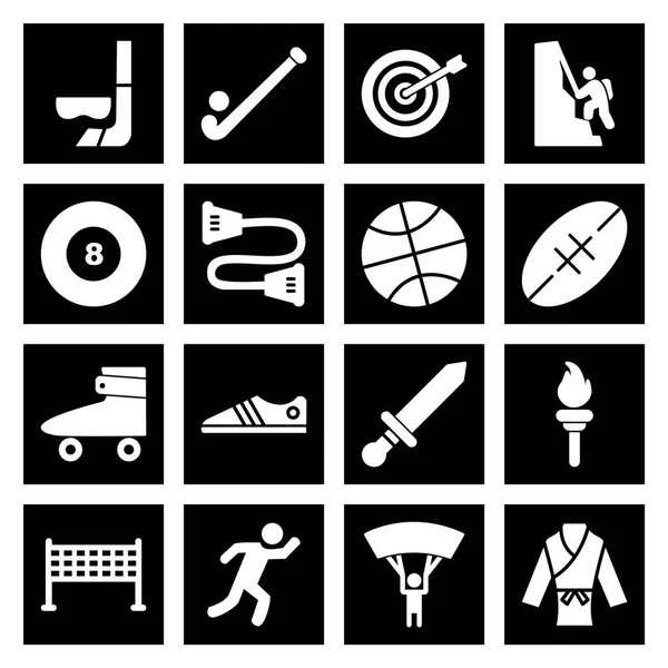 Icon Set Sports Games Personal Commmercial Use — Stock Vector