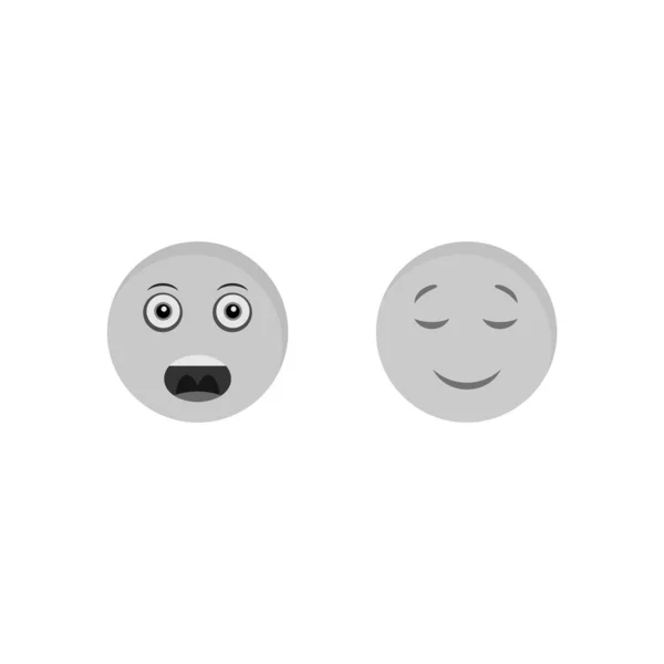 Emoji图标单张 白色背景分离 — 图库矢量图片