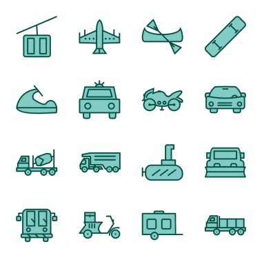 Kişisel ve ticari kullanım için simge taşıma...