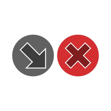 Beyaz Arkaplanda İzole edilmiş 2 temel öge Simgesi Sayfası...