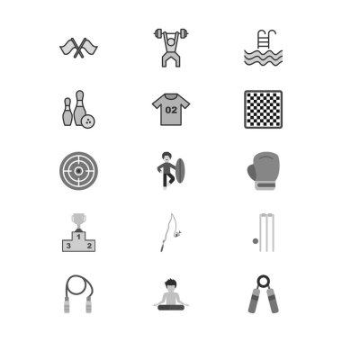 Kişisel ve iletişim için spor ve oyun simgesi...