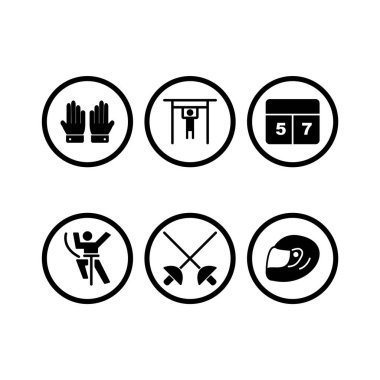 Kişisel ve iletişim için spor ve oyun simgesi...