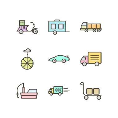 Kişisel ve ticari kullanım için simge taşıma...