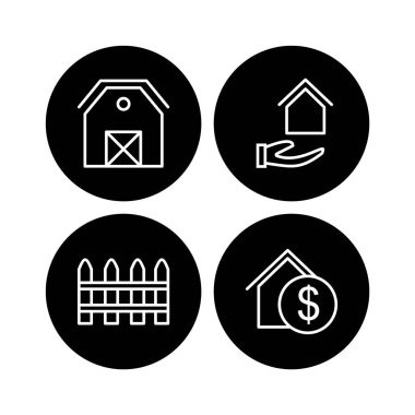 Kişisel ve ticari kullanım için 4 Simge Emlak...