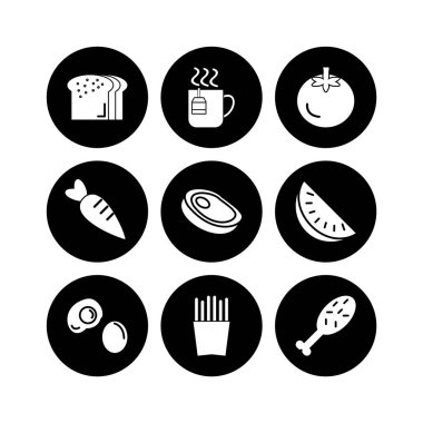 Kişisel ve Ticari Kullanım İçin 9 Gıda Simgesi...