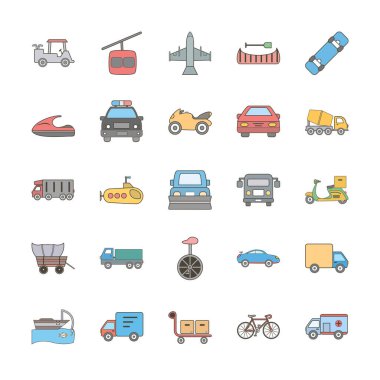 Kişisel ve ticari kullanım için simge taşıma...