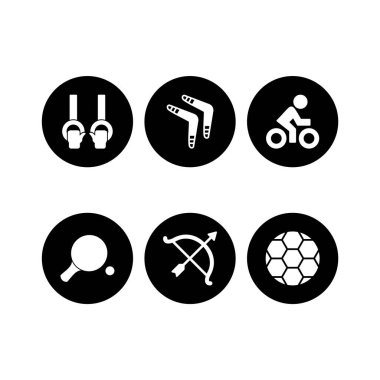 Kişisel ve iletişim için spor ve oyun simgesi...