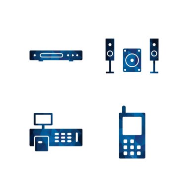 Kişisel ve Ticari Kullanım İçin 4 Simge Elektronik Aygıt...