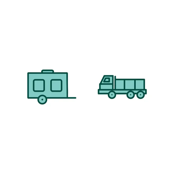 Conjunto Iconos Transporte Para Uso Personal Comercial — Archivo Imágenes Vectoriales