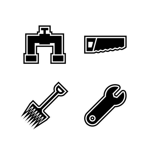 Construction Icons Personal Commercial Use — Stock Vector