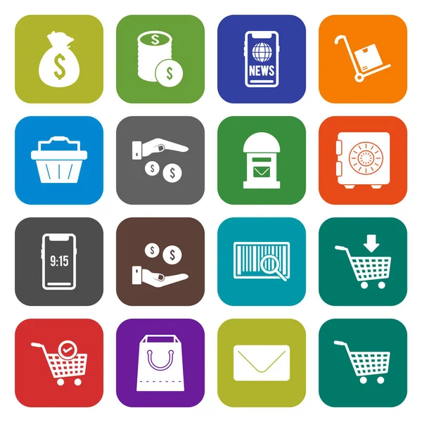 Icon Set Commerce Personal Commercial Use Royalty Free Stock Vectors