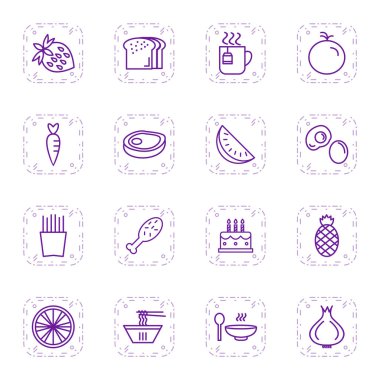 Kişisel ve Ticari Kullanım İçin 16 Simge Yiyecek...