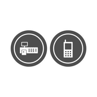 Kişisel ve Ticari Kullanım İçin 2 Elektronik Aygıt Simgesi...