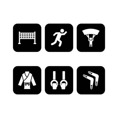 Kişisel ve iletişim için spor ve oyun simgesi...