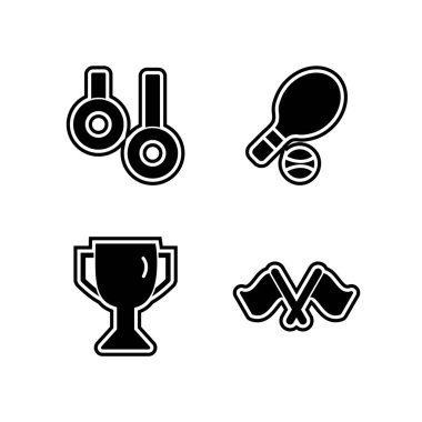 Kişisel ve iletişim için spor ve oyun simgesi...