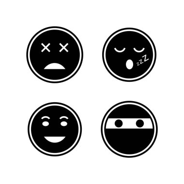 Kişisel ve ticari kullanım için 4 simge emojisi...