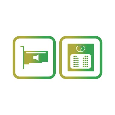 Kişisel ve Ticari Kullanım İçin 2 Elektronik Aygıt Simgesi...