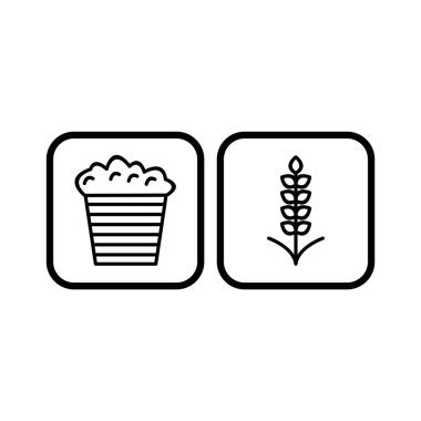 Kişisel ve Ticari Kullanım İçin 2 Gıda Simgesi...