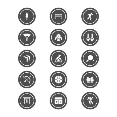 Kişisel ve iletişim için spor ve oyun simgesi...