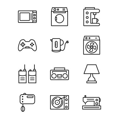 Kişisel ve Ticari Kullanım İçin 12 Simge Elektronik Aygıt...