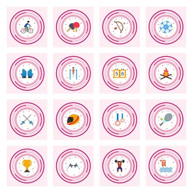 Kişisel ve iletişim için spor ve oyun simgesi...