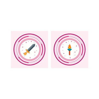 Kişisel ve iletişim için spor ve oyun simgesi...