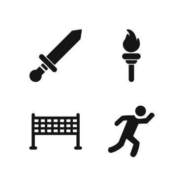 Kişisel ve iletişim için spor ve oyun simgesi...