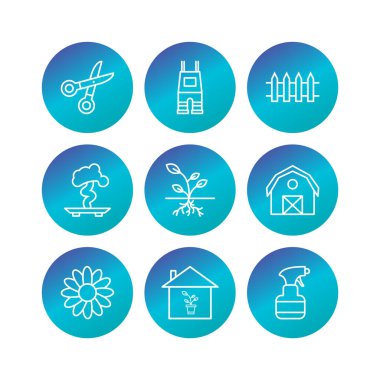 Kişisel ve Ticari Kullanım İçin 9 Simge Bahçe...