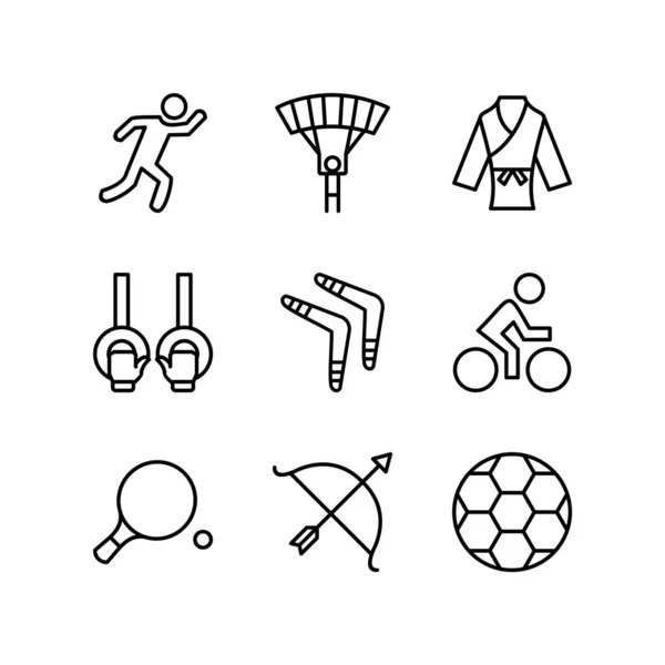 Icon set of sports and games for personal and commmercial use...