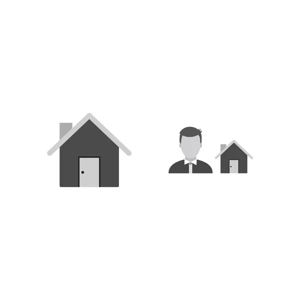 Set Icone Immobiliari Sfondo Bianco Elementi Isolati Vettoriali — Vettoriale Stock