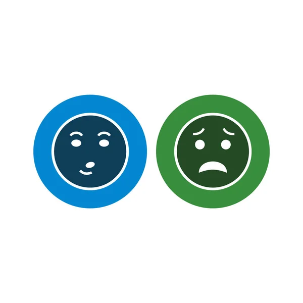 Icone Emoji Uso Personale Commerciale — Vettoriale Stock