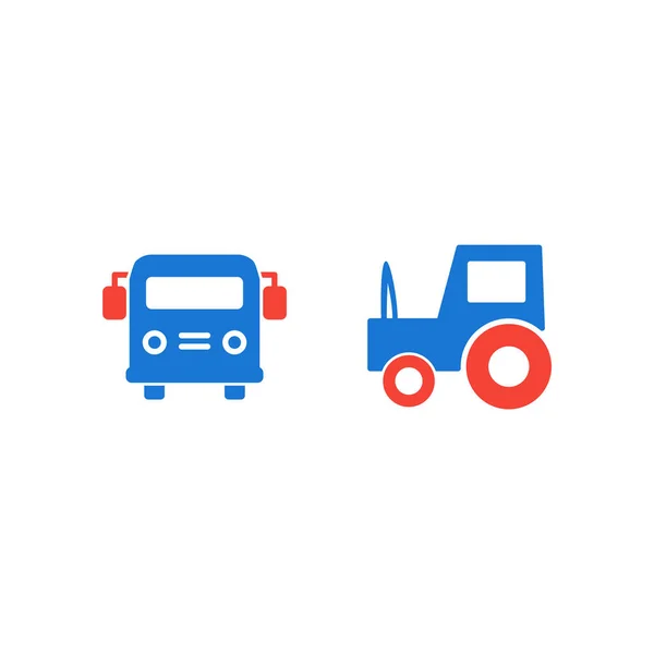 Conjunto Iconos Transporte Para Uso Personal Comercial — Vector de stock