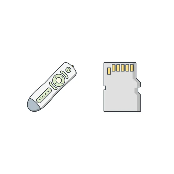 Symbole Für Elektronische Geräte Für Den Persönlichen Und Kommerziellen Gebrauch — Stockvektor