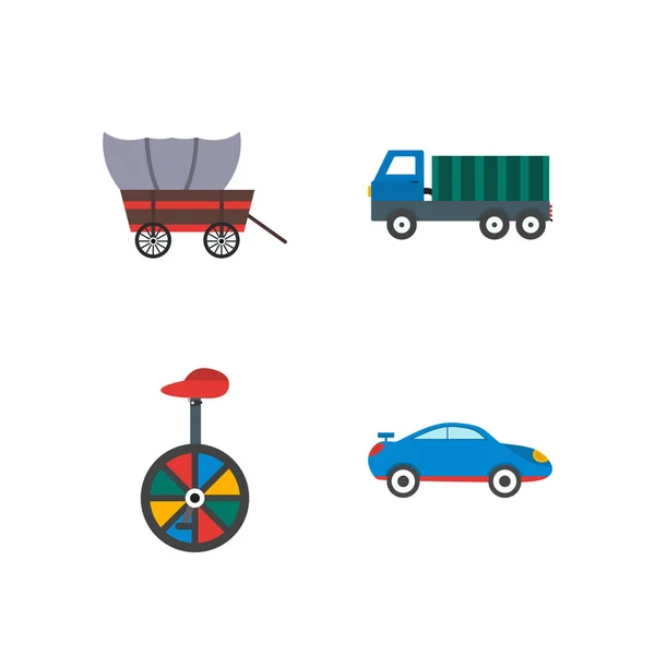 Icon Set Von Transport Für Den Persönlichen Und Kommerziellen Gebrauch — Stockvektor