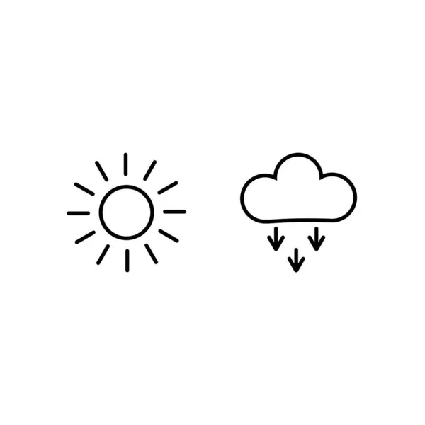 Ikona Soubor Počasí Pro Osobní Komerční Použití — Stockový vektor