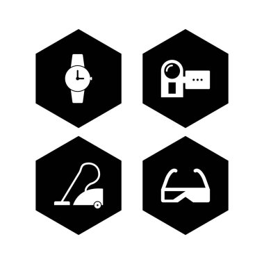 Kişisel ve Ticari Kullanım İçin 4 Elektronik Aygıt Simgesi...