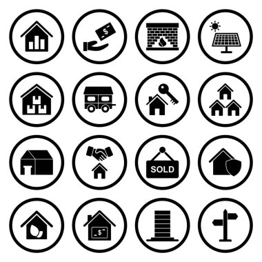 Kişisel ve Ticari Kullanım İçin 16 Emlak Simgesi...