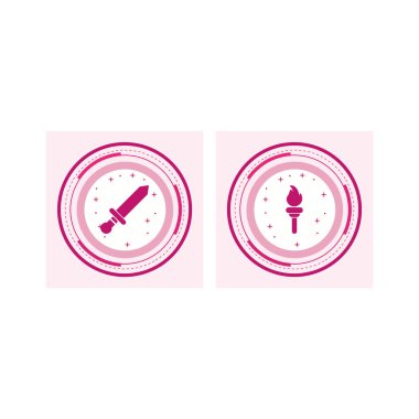 Kişisel ve iletişim için spor ve oyun simgesi...