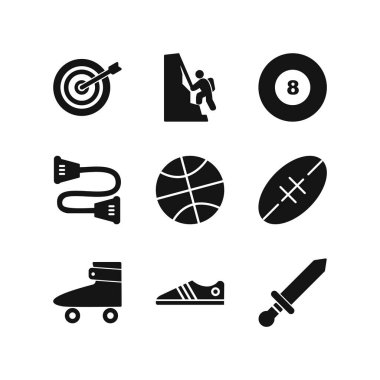 Kişisel ve iletişim için spor ve oyun simgesi...
