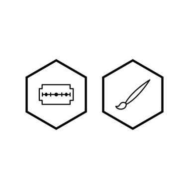 Beyaz Arkaplan Vektörü İzole Edilmiş Elementler Üzerine İki Evrensel Simge Kümesi...