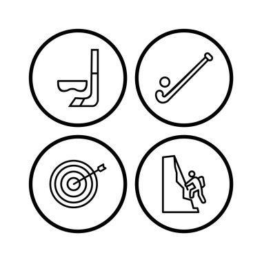 Kişisel ve iletişim için spor ve oyun simgesi...