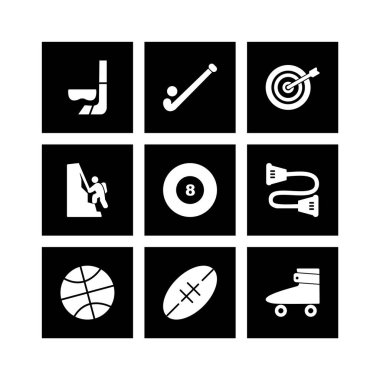 Kişisel ve iletişim için spor ve oyun simgesi...