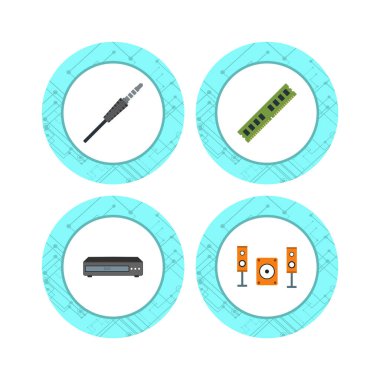 Kişisel ve Ticari Kullanım İçin 4 Simge Elektronik Aygıt...