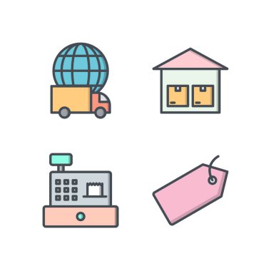 Kişisel ve Ticari Kullanım İçin 4 E-Ticaret Simgesi...