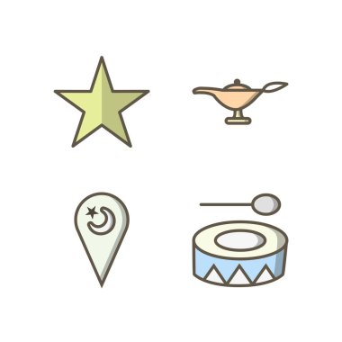 Kişisel ve ticari kullanım için 4 Ramazan Simgesi...