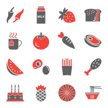 Kişisel ve Ticari Kullanım İçin 16 Gıda Simgesi...