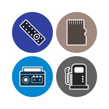 Kişisel ve Ticari Kullanım İçin 4 Simge Elektronik Aygıt...