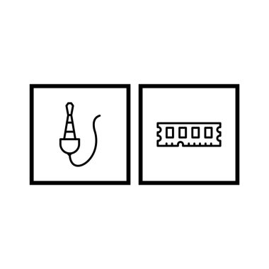 Kişisel ve Ticari Kullanım İçin 2 Elektronik Aygıt Simgesi...